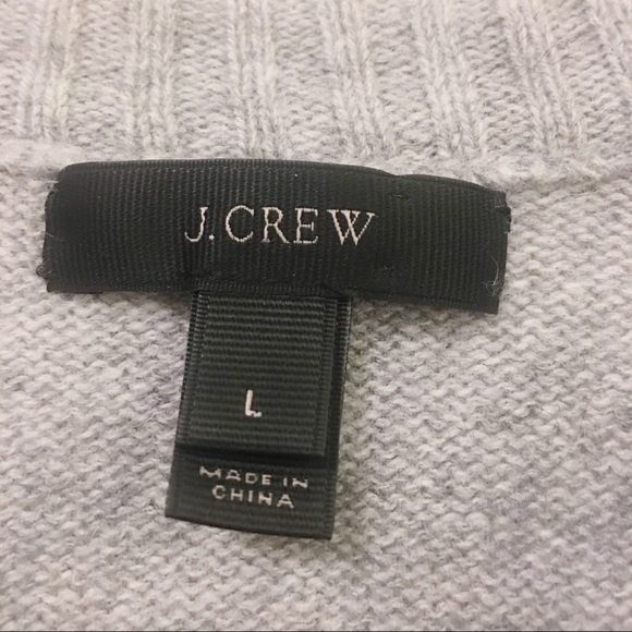 J. Crew ‘Holly’ Wool Sweater, Gray Size Large - Picture 3 of 8